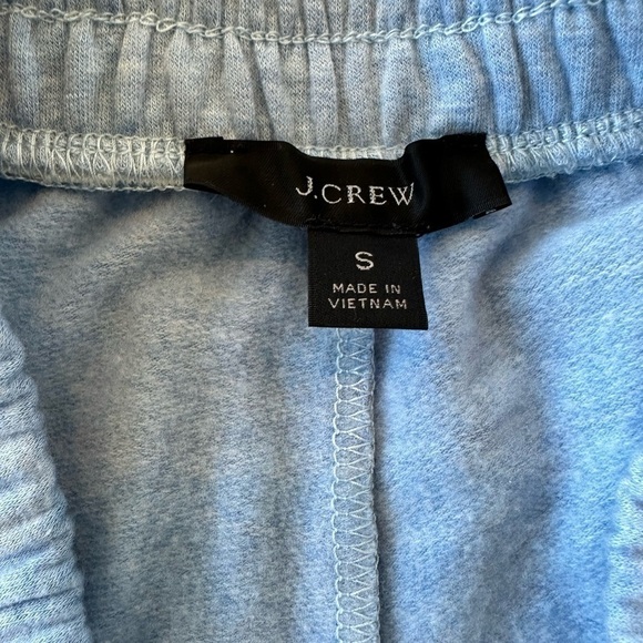 J. Crew Pull On Cloud Fleece Blue Joggers - Picture 7 of 9